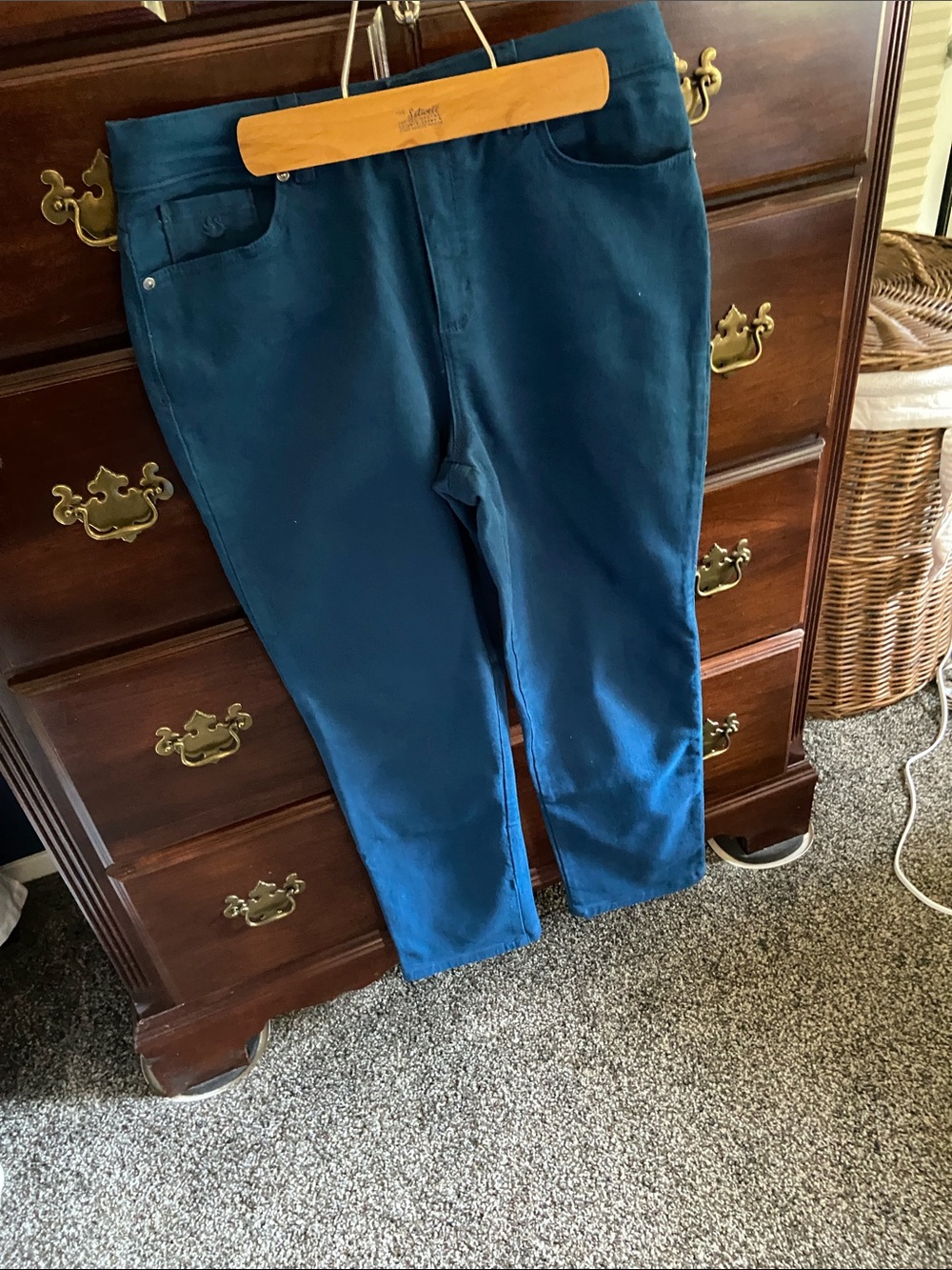 Gloria Vanderbilt , Amanda”, size 10S. Teal Blue.